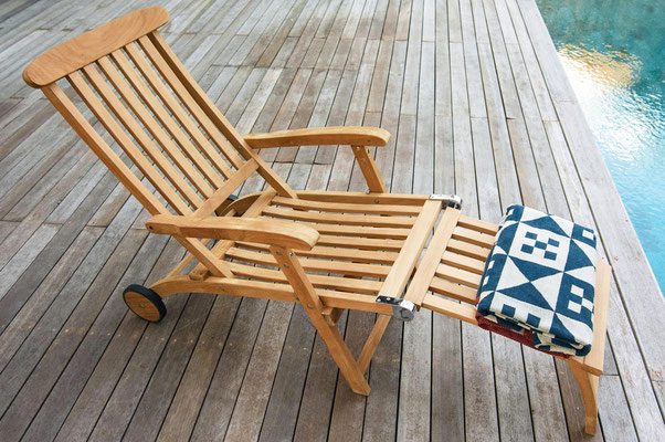 sedia #sdraio #teak #ruote