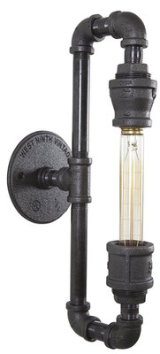 abat jour +vintage +lampada +industriale +stile +urbano +loft +pub +tubi +raccordi +idraulici +Steampunk