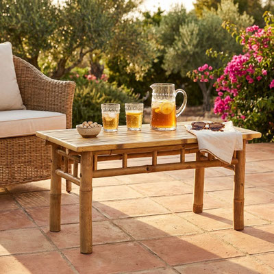 tavolino #bamboo #bambù #90x45 #arredo #giardino #outdoor