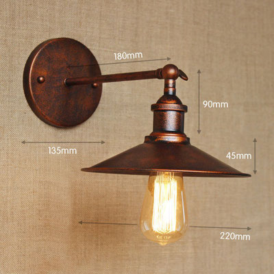 lampada a parete #vintage #industriale #ruggine #sandroshop #vetro