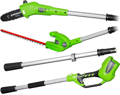 potatore #asta #tagliasiepi #telescopico #batteria #greenworks #sandroshop