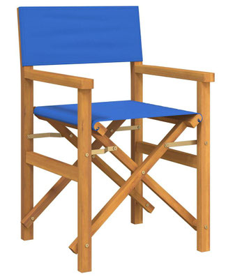 sedia #regista #legno#teak #blu