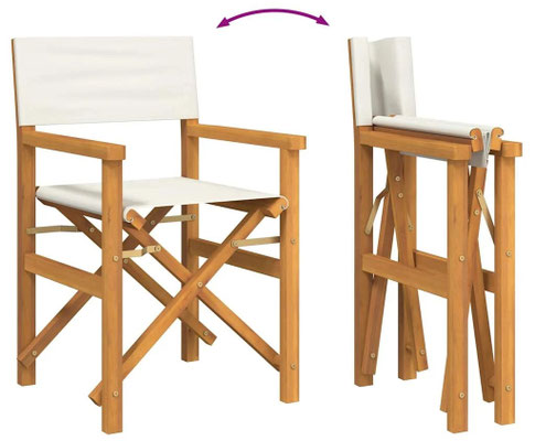 sedia #regista #legno#teak #bianco