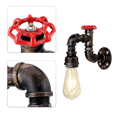 applique #rubinetto #lampada #parete #stile #industriale #vintage