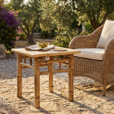 tavolino #bamboo #bambù #45x45 #arredo #giardino #outdoor