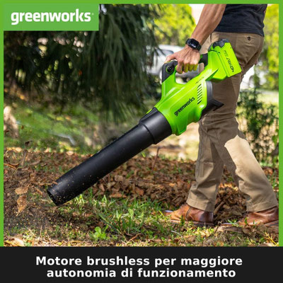 soffiatore #batteria #greenworks #40v