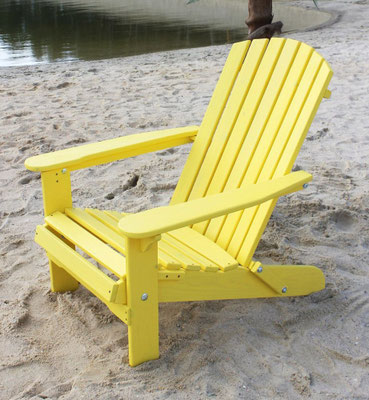 muskoka +adirondack +sedia sdraio +sandro shop +arredo + giardino +legno +acacia +outdoor +gialla