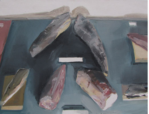 Vitrine, 36 x 48 cm, huile sur toile, 2013