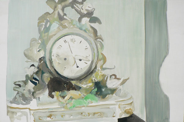 Le goûter, 100 x 150 cm, huile sur toile, 2009