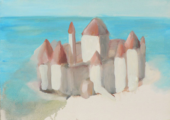 Le château, 50 x 70 cm, huile sur toile, 2008