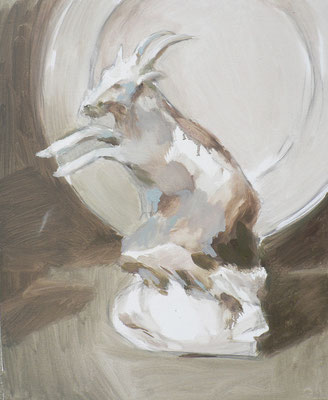 Le chamois, 50 x 61 cm, huile sur toile, 2009