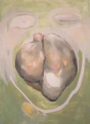 Le nez pomme de terre, 110 x 150 cm, huile sur toile, 2011
