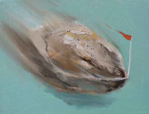 La coquille, 26 x 34 cm, huile sur toile, 2010