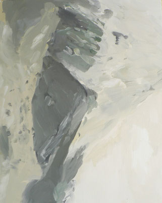Montagne grise, 33 x 41 cm, huile sur toile, 2009