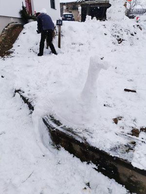 Schneeskulptur von Maxi D.