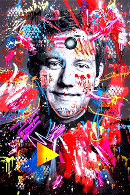 MARC JUNG X MARCO FISCHER // LARS KLINGBEIL, GOODFELLA, 2021, mixed media on canvas, 120x80cm
