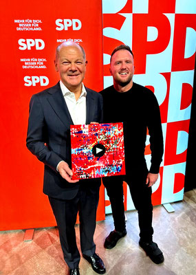 MARC JUNG X BUNDESKANZLER OLAF SCHOLZ, 2025, Erfurt