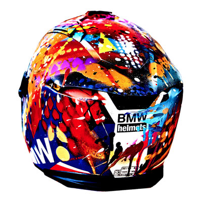 MARC JUNG X MARIAMA JAMANKA X BMW MOTORRAD/BOB HELMET X DAS IST THÜRINGEN, 2021 mixed media on bmw helmet