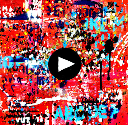 PLAY THE GAME, 2025, mixed media on canvas, 30x30cm
