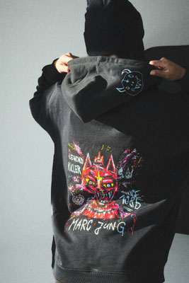 THIS IS MY 1. LIMITED EDITION OF 100 HOODIES, T-SHIRTS, BASECAPS, BEANIES & SOCKS AT BREUNINGE0R IN ERFURT! BUY AT THE ONLINESHOP: www.buntstoff.com/Marc-Jung
