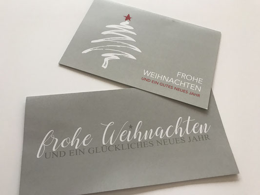 Weihnachtskarte formell