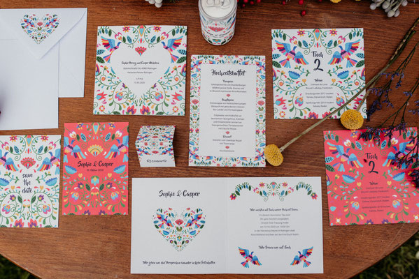 Papeterie Folklore Hochzeit