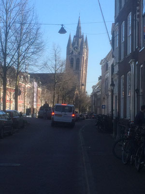 der schiefe Kirchturm von Delft