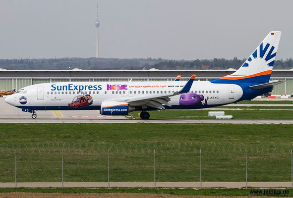 D-ASXG, B737-8CX, SunExpress Deutschland, 17.04.2015