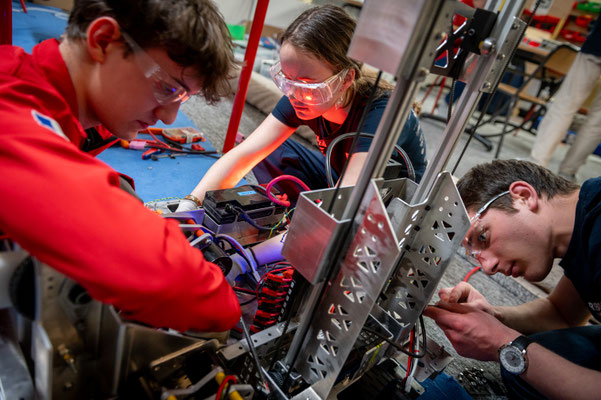Photoreportage à Robo'Lyon, équipe FRC de la First France Robotique