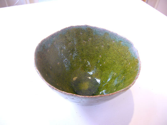 Bol vert #2, grès(French ceramics), glaze, (+/-)dia. 11x h:7 cm / Price on request