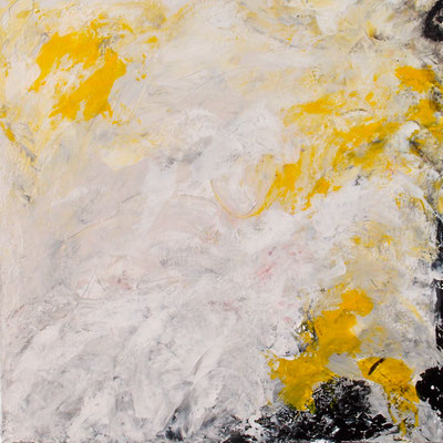 "weißes Gold II", 2015, 80x 80x 4 cm