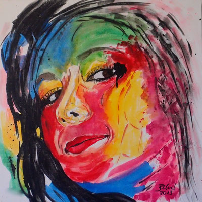 "Julia", 2013, 50x 50x 4 cm