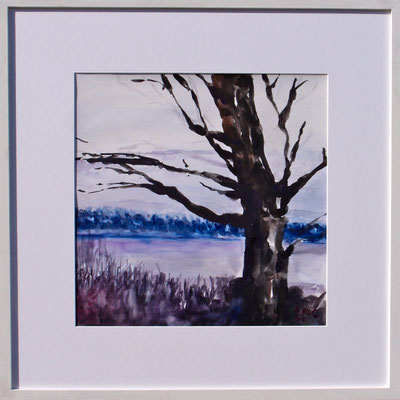 "Am See", 2015, 40x 40cm