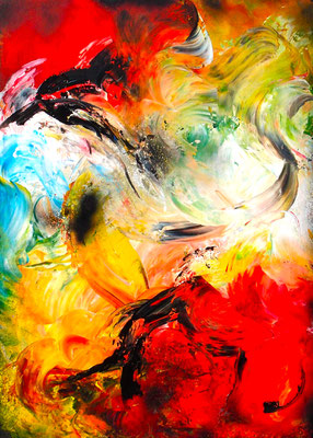 "moment of happiness", 2015, 60x 80x 2 cm