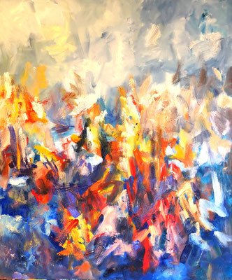 "Leidenschaft", 100 cm x 120 cm, Öl auf Leinwand, 2024