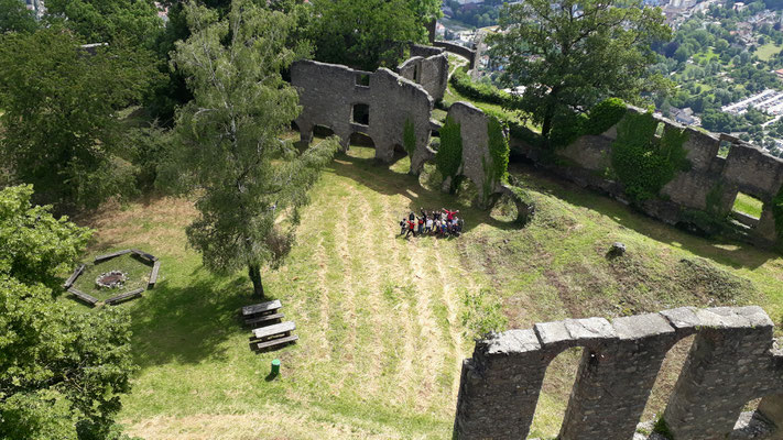 Vom Turm konnte man alle sehr gut fotografieren