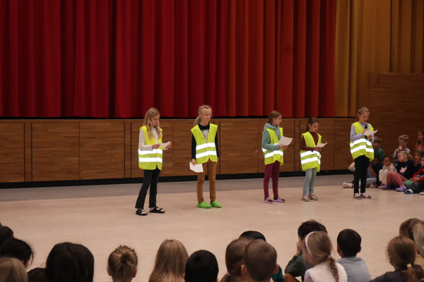 Die Juniorhelfer plädieren für mehr Rücksicht in den Pausen