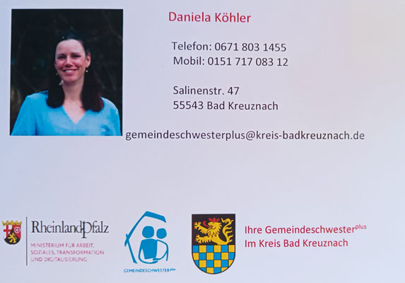 Erreichbarkeit der Gemeindeschwester Plus