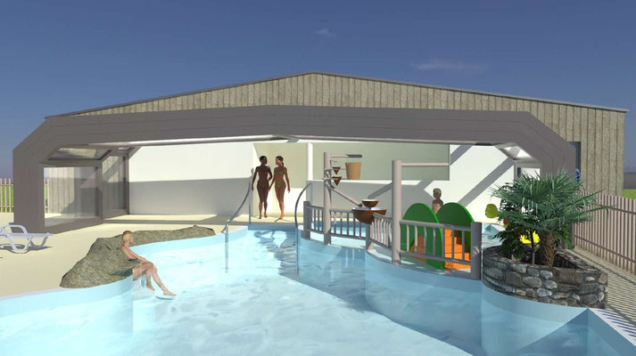 Piscine couverte et découvrable