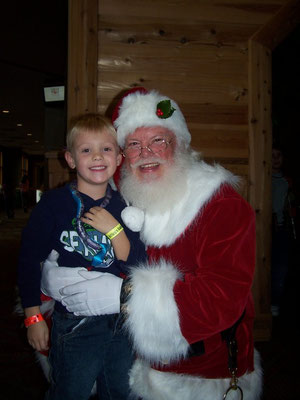 Santa with his Grandson