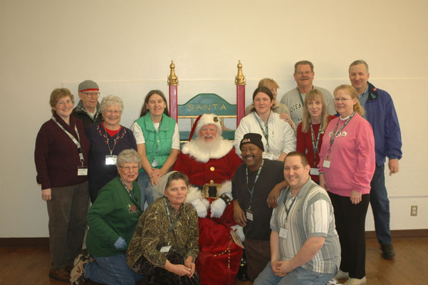 Santa at the food bank