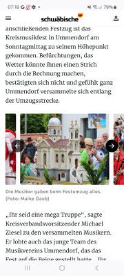 Auszug / Bericht Schwäbische Zeitung