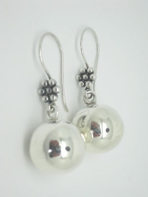 Sterling Silver Ball Drop Earwires