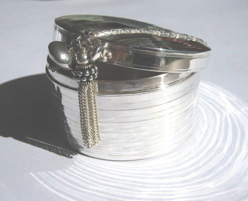 "Pleasure Treasure Box"  open - Sterling Silver W60 x H35 - SOLD