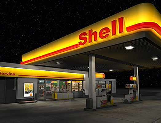 LED-TST Strahler Tankstelle