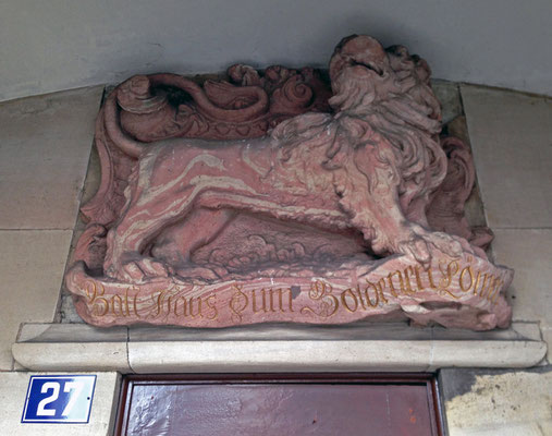 Hier stand das Gasthaus zum Goldenen Löwen
