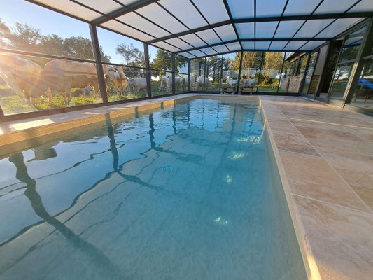 Gîte de groupe 14 personnes avec piscine et spa dans la Loire