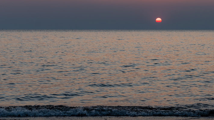 Lac Tanganyika au crépuscle