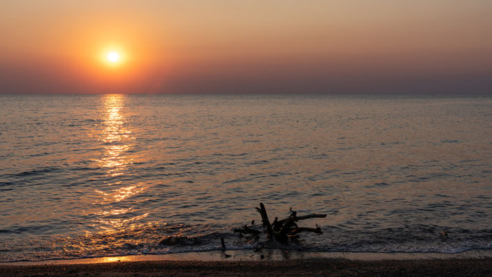 Lac Tanganyika au crépuscle