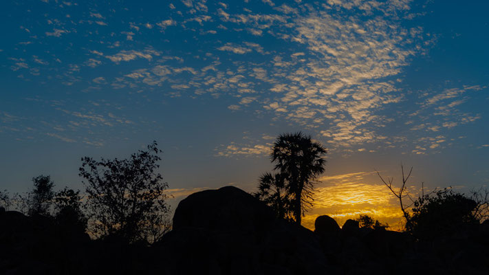 Coucher de soleil sur les Tango Hills